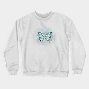 Butterfly Colorful background Crewneck Sweatshirt